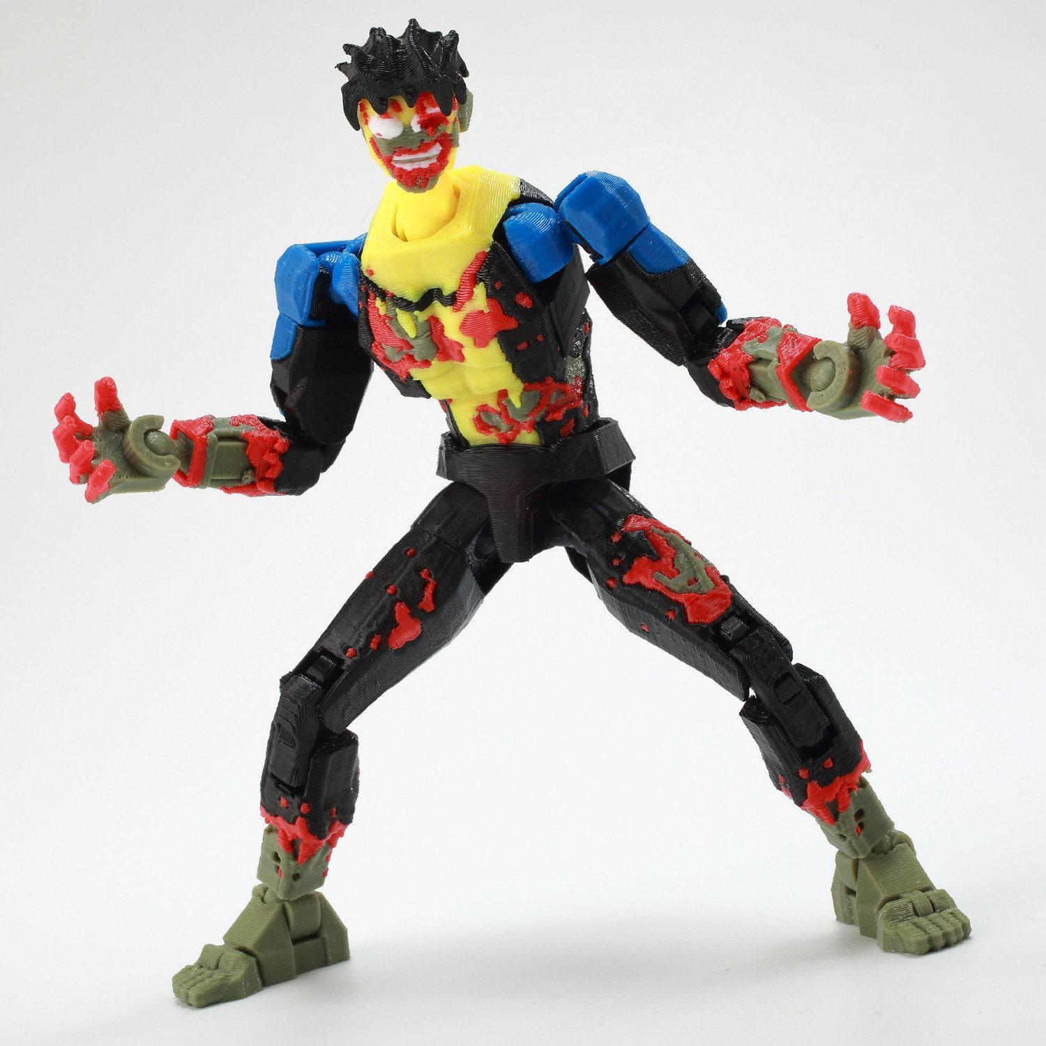 In Stock New 3D Printed Invincible T13 Dummy 13 Action Figure Multi-Jointed Movable Shapeshift Superhero Model Toy