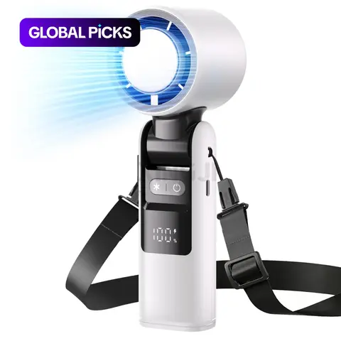 Portable Handheld Turbo Fan, Portable Fans Rechargeable, 3-in-1 Rechargeable, 5-Speed Adjustable Cooling for Outdoor, Travel & Beach (Cooling or Standard Version) #GLOBAL PICKS