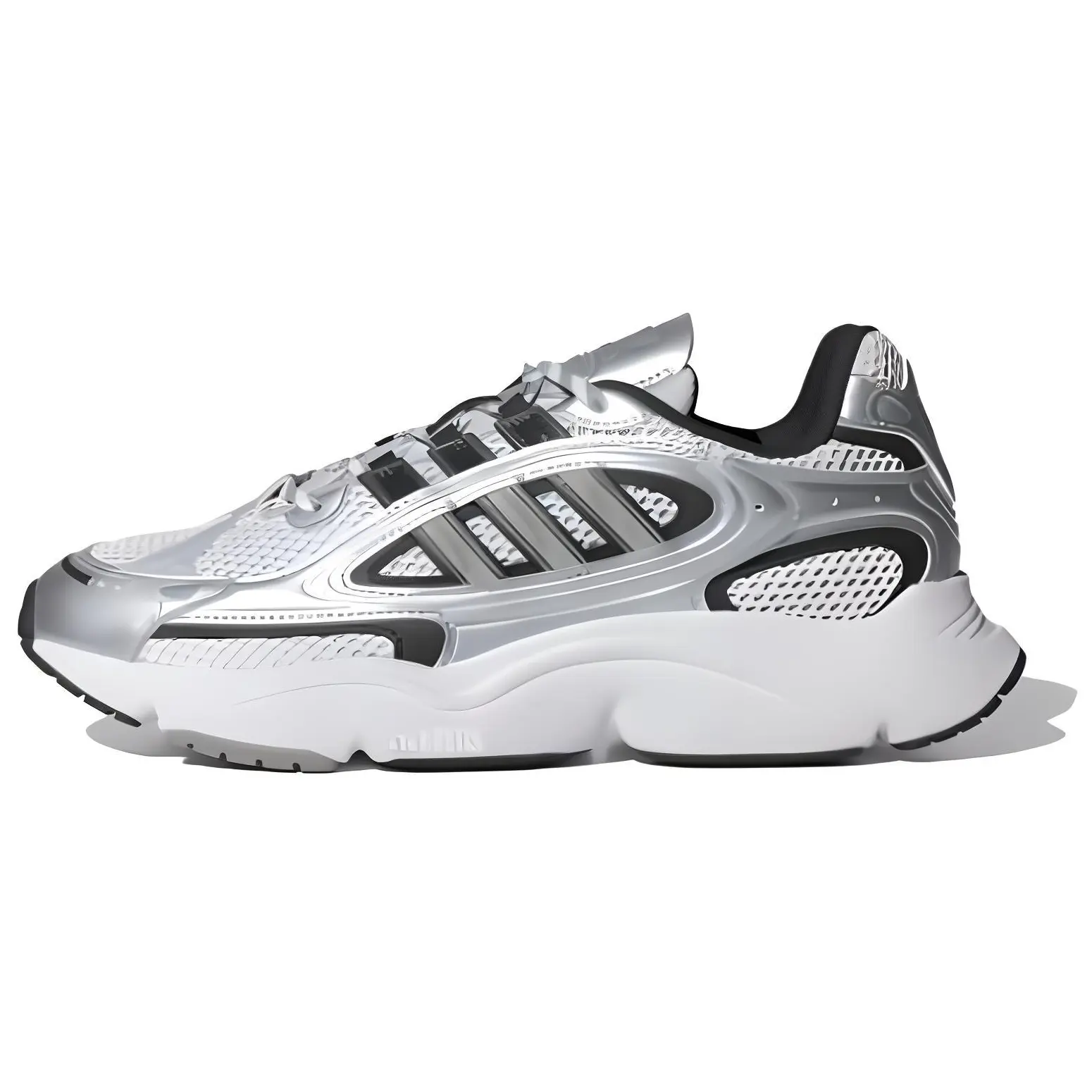Adidas Originals Ozmillen Low-Top Casual Running Shoes for Men and Women – Durable Fabric, Stylish Silver Design Verifiable, with credentials and supporting global authentication
