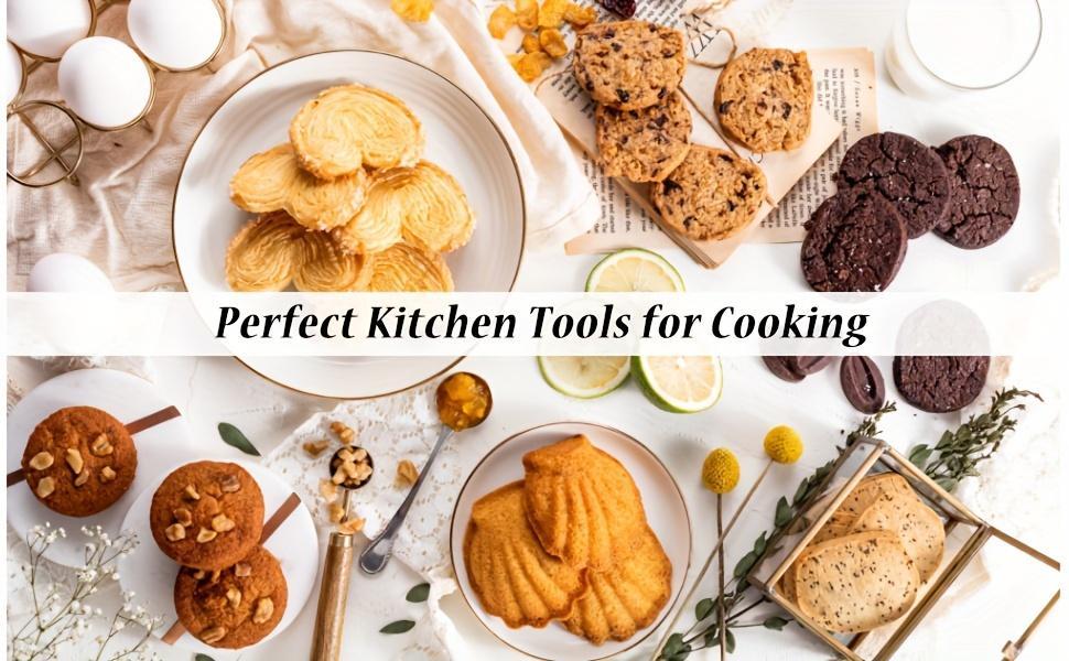 1/3pcs Stainless Steel Cookie Scoop Set with Non-Slip Rubber Handle, Uncharged Power Mode, Includes 1/2/3 Tablespoon Sizes, 18/8 Baking Scoops with Trigger Release for Ice Cream and Cookie Dough.