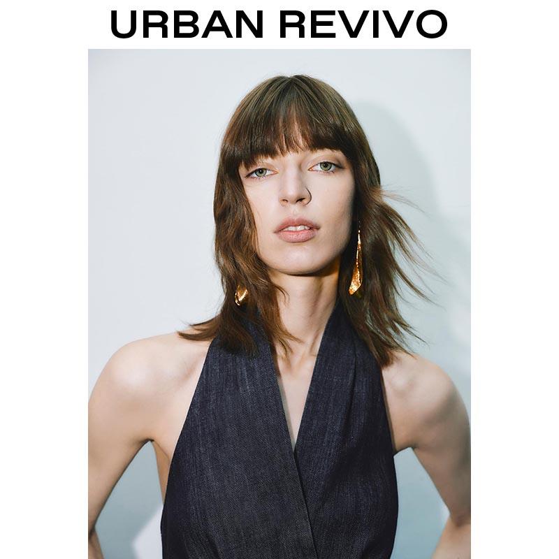 Women's Retro Ambiance Halter-neck Backless Denim Dress UWG850106 Casual Outfit 2025 Women Clothing Girl Elegant Fashion Trendy and Versatile OOTD Womenswear Sleeveless Minimalist Women's Retro Ambiance Halter-neck Backless Denim Dress UWG850106 Casual Outfit 2025 Women Clothing Girl Elegant Fashion Trendy and Versatile OOTD Womenswear Sleeveless Minimalist