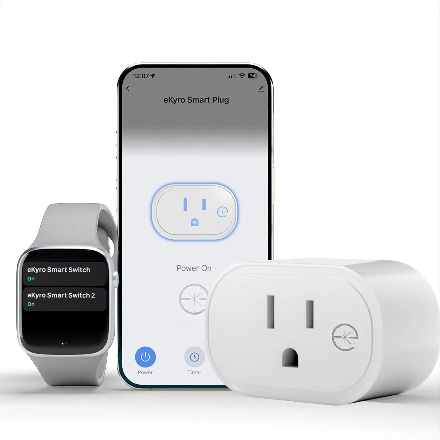 Plug | Compatible with Alexa,   Assistant, , , Android, Power  15A 1800W, No Hub Required Energy  Outlet (Non-Energy , 1)