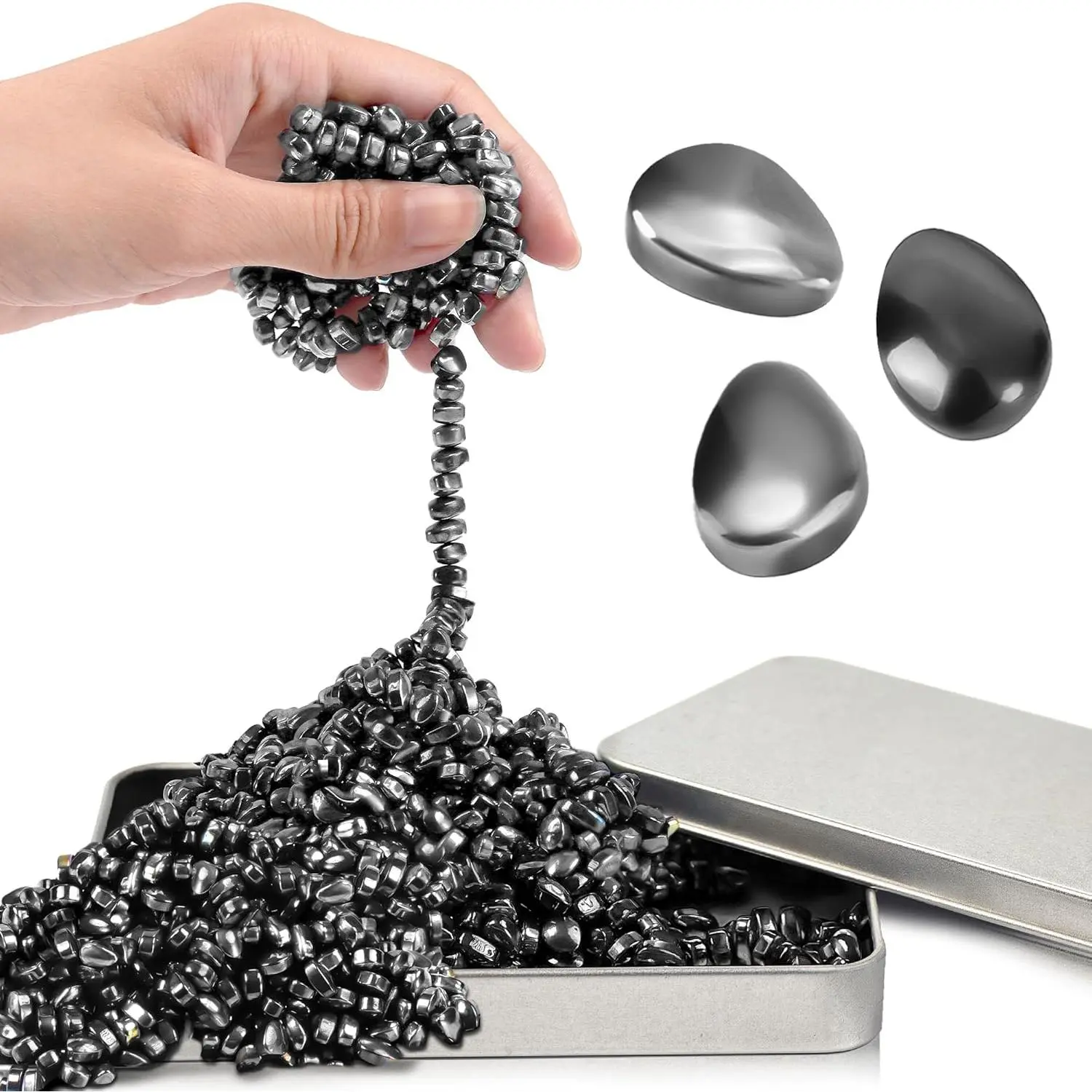 Unisex 300-Piece Fidget Toy Set - ADHD Sensory Tools for Anxiety Relief, Ferrite Putty, Beads, Balls, Stones, Cool Office Desk Gadgets, Easter Basket Stuffers, Educational Arts & Crafts Gifts for Teens