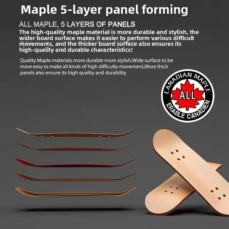 SleekHush Portable Fingerboard - "Pocket Rocket" for Daily Trick Practice, Ideal Skatepark Alternative, Start Shredding Anytime Anywhere