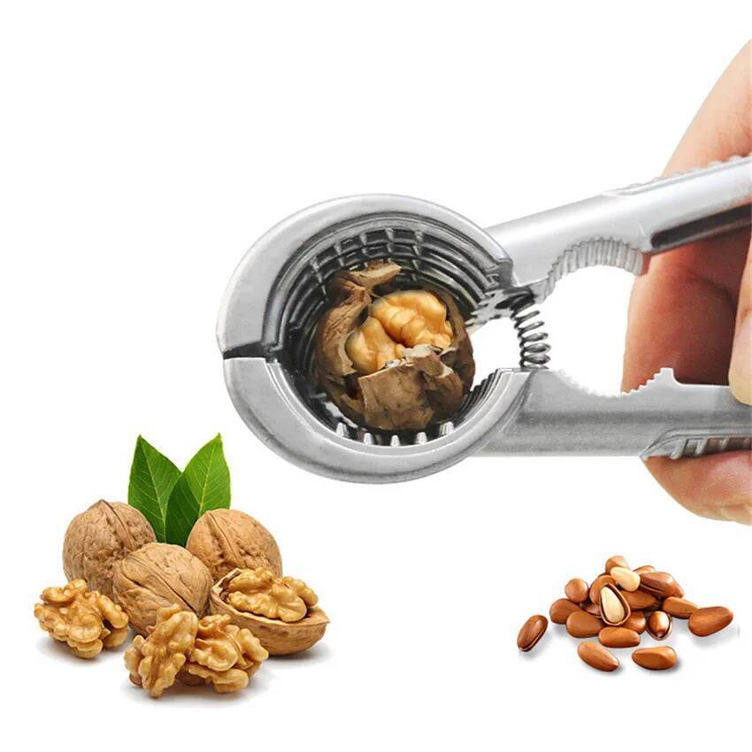 Zinc Alloy Nutcracker Sheller Crack Al Walnut Pecan Hazelnut Filbert Nut Kitchen Nut Sheller Clip Tool Clamp Plier Cracker