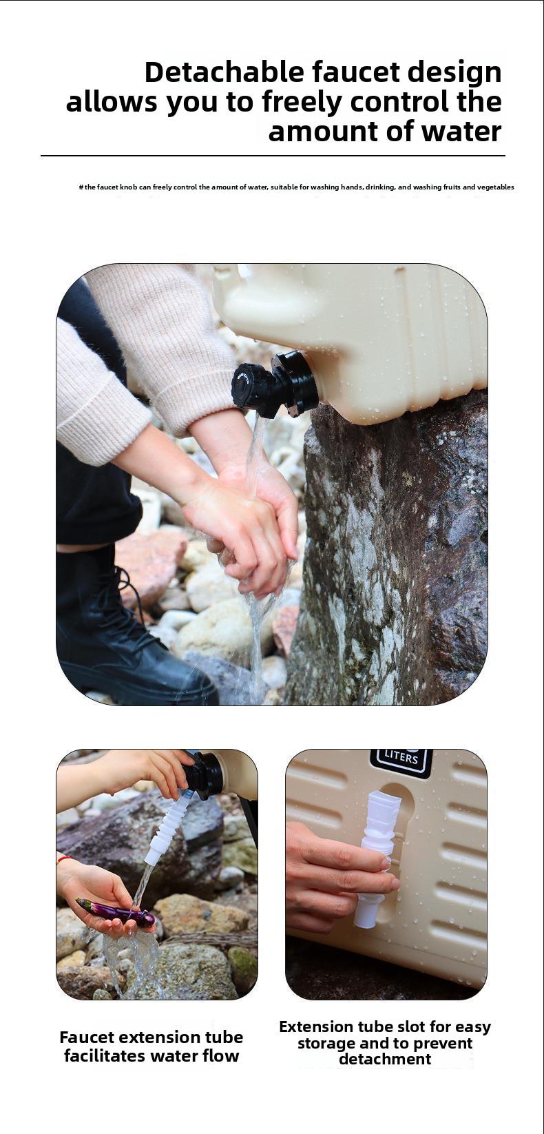 Cross-border outdoor large-capacity water storage bucket camping portable water bucket car trunk water storage bucket Cross-border outdoor large-capacity water storage bucket camping portable water bucket car trunk water storage bucket