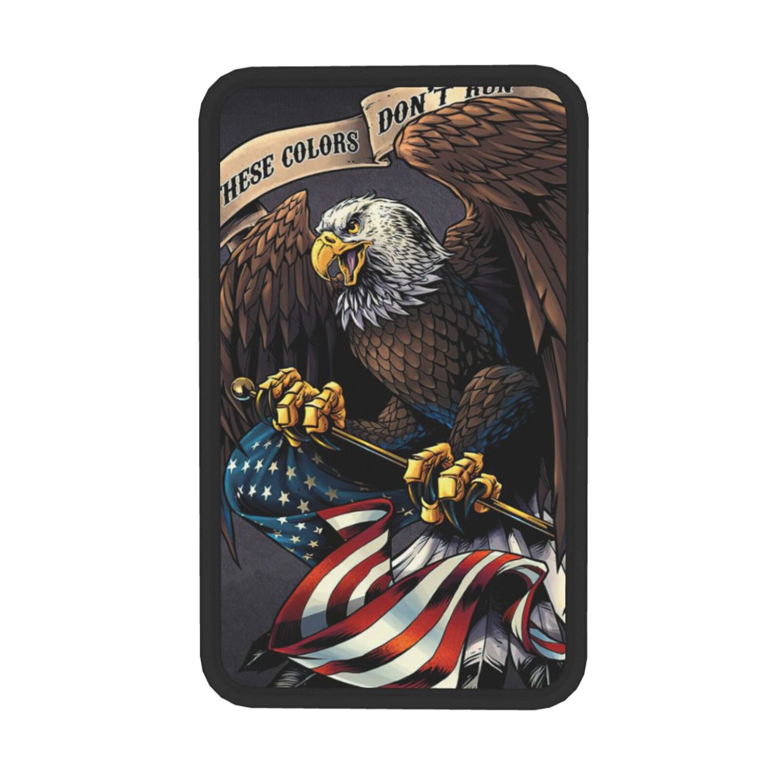 Eagle & American Flag Pattern Car Armrest Mat, Universal Car Armrest Pad, Car Center Console Decorative Mat, Car Interior Accessory, Car Accessories, Car Ornament