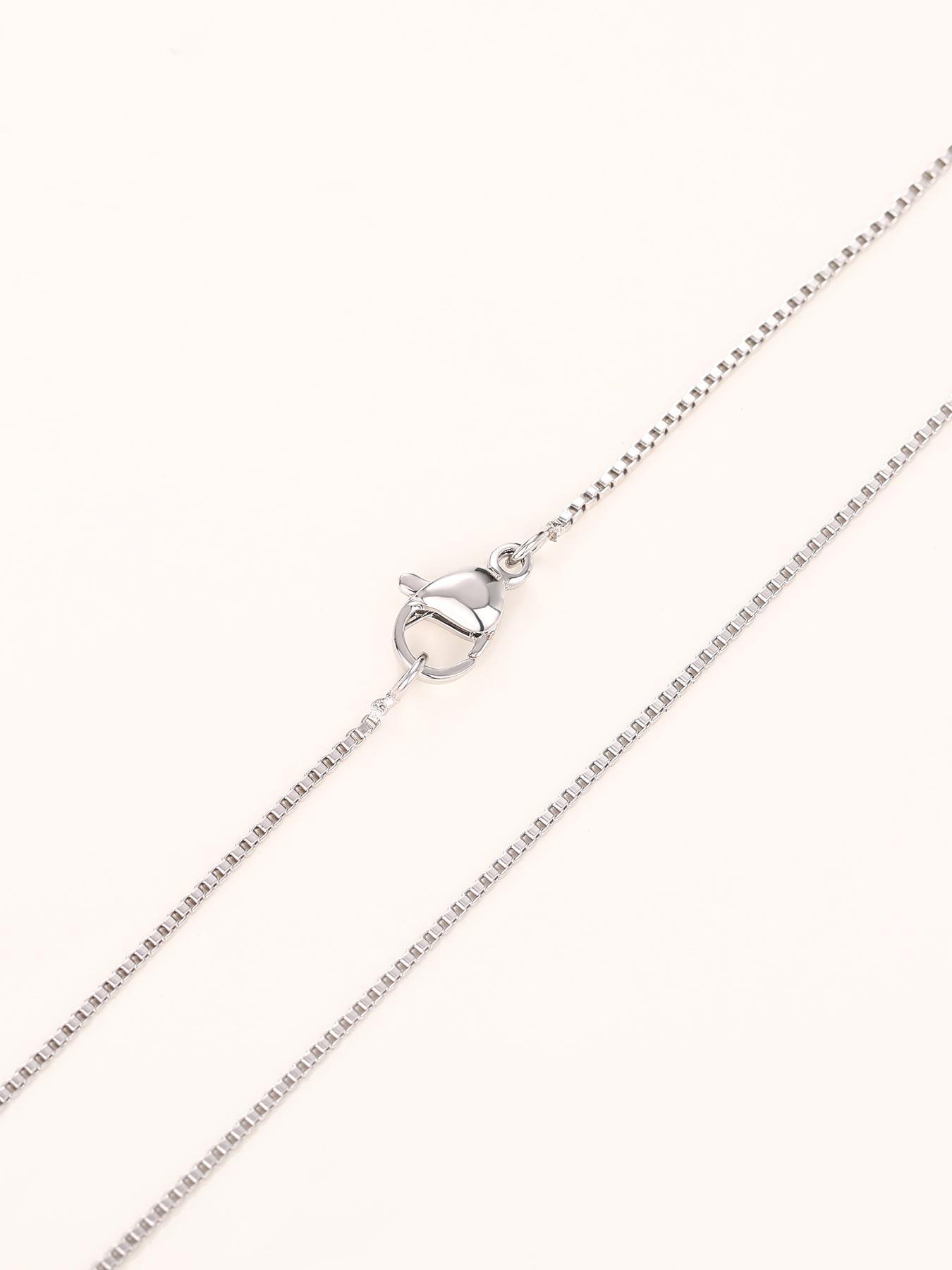 Rhinestone Decor Cross Pendant Necklace for Women, Exquisite Trendy Matching Necklace, Fashion Accessories for Party & Daily Wear