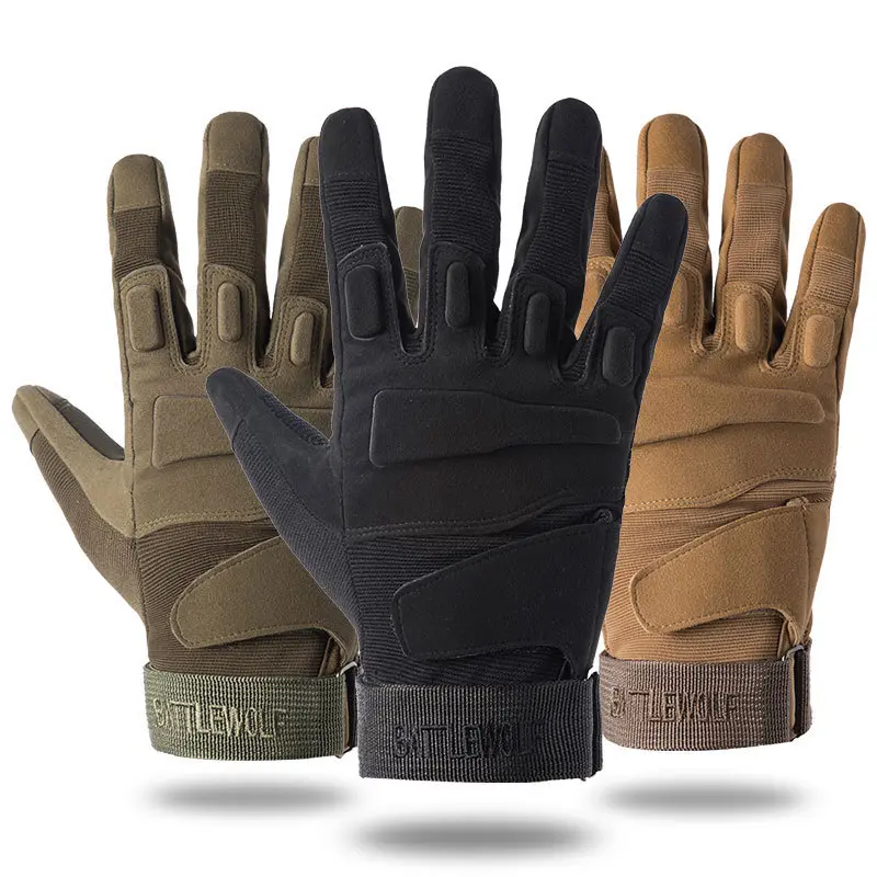 Unisex Full-Finger Tactical Gloves, Solid Wear-Resistant and Non-Slip for Outdoor Sports, Shooting, Hunting, and Cycling