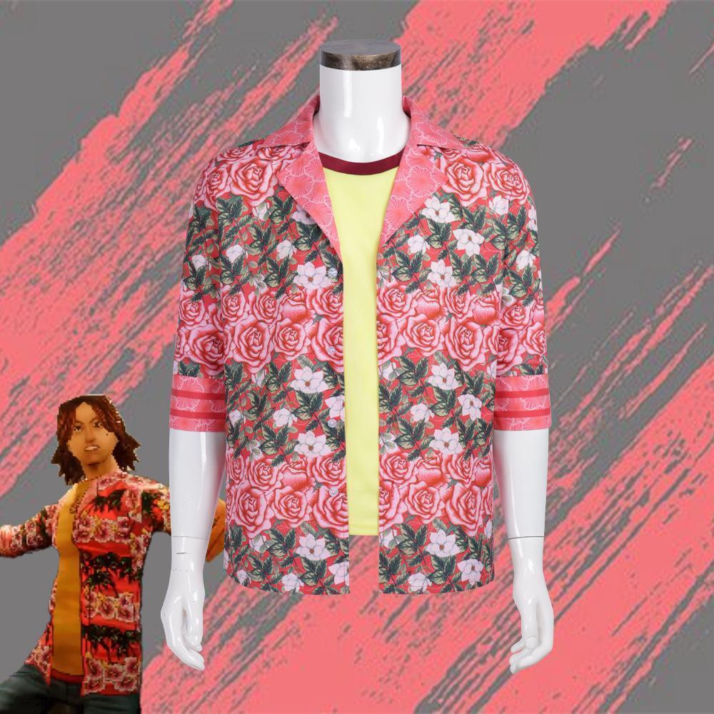 Anime Trainee Daisuke Cosplay Costume Man Intern Flower Shirt Top Uniform Daily Costume Outfit for MouthwashingING Cos clothing