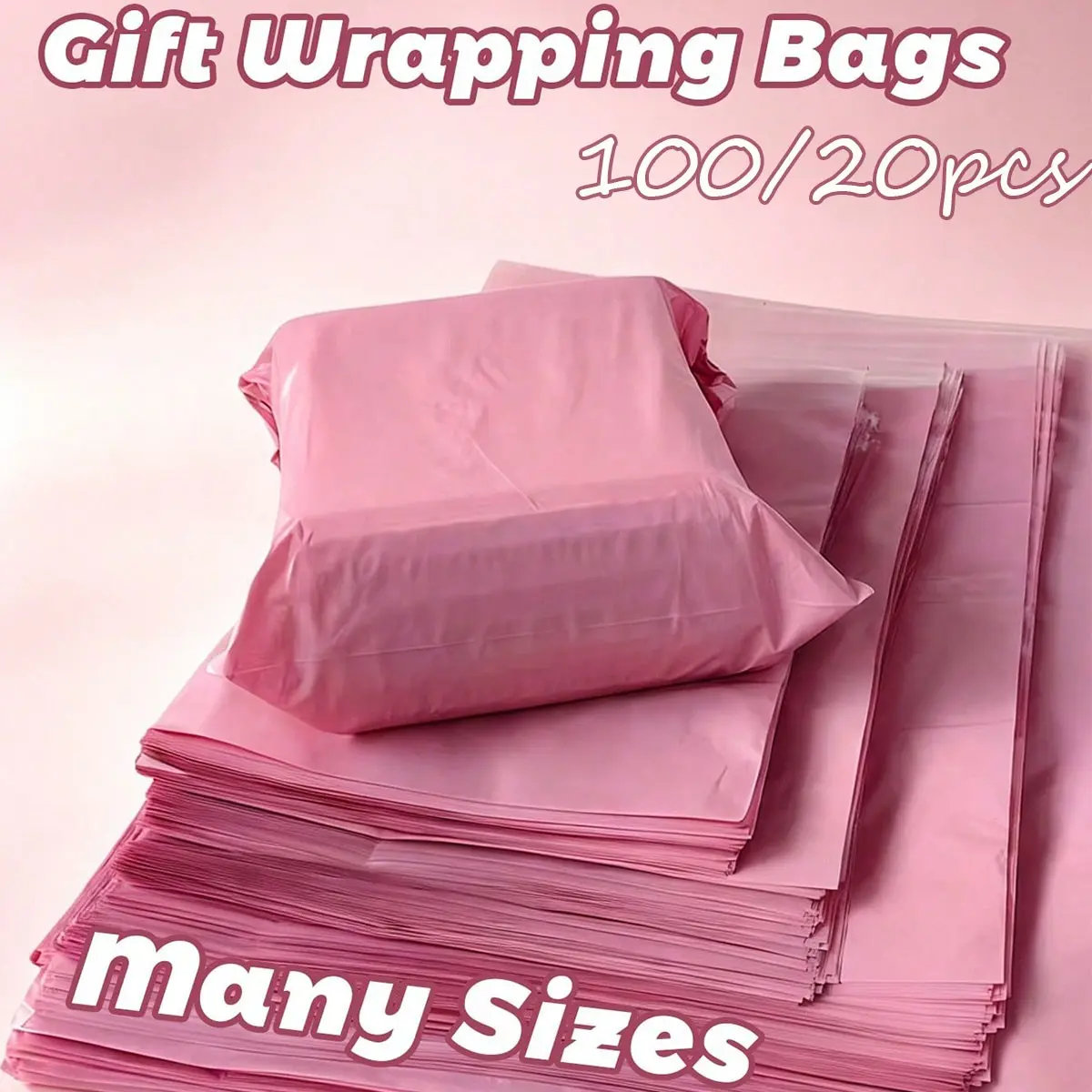 100/20pcs Packaging Bags, Simple Multi-Purpose, Self-Seal, Reinforced Edges, Ideal for Large Items, Clothing, Business Transport, School Office Gifts