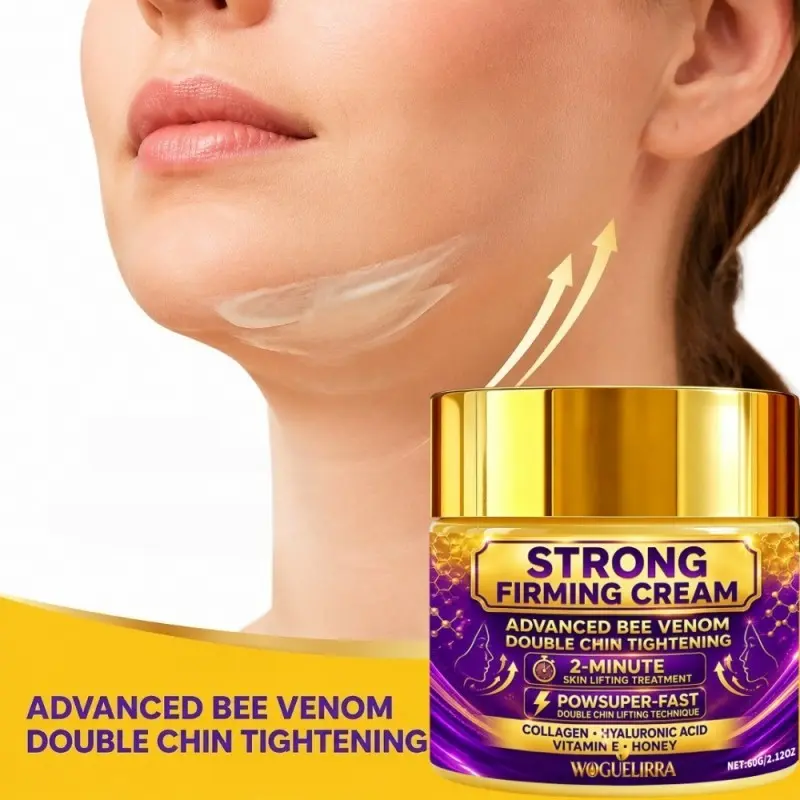 Facial Lifting Tightening Neck Sculpting Cream, Quick Absorption, Collagen, Hyaluronic Acid, Vitamin E, Honey, Fragrance-Free