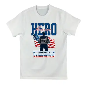 Major Jason Watson Impeach Convict Remove Political Protest Shirt, Anti Statement Tee