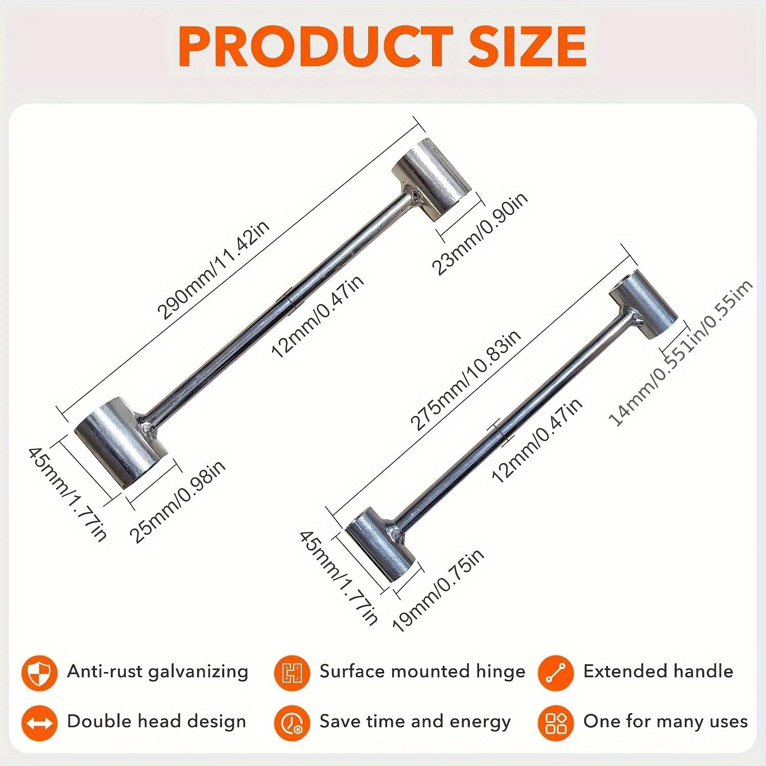 2Pcs Door Hinge Adjustment Tool Set, Suitable For Various Door Gap Repair Tools, Hinge Tightening Tool, Door Hardware Maintenance, Compact Wrench, Precision Instrument, Corrosion-Resistant Materials, Gap Wrench, Hand Tools durable  door  closer