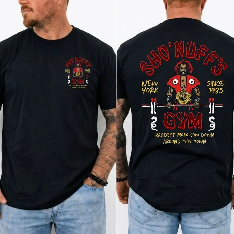 Sho'Nuff's Gym Vintage Martial Arts Graphic T-Shirt, Retro 80s Action Movie Inspired Streetwear Tee, Unisex Cotton Shirt, Made In USA
