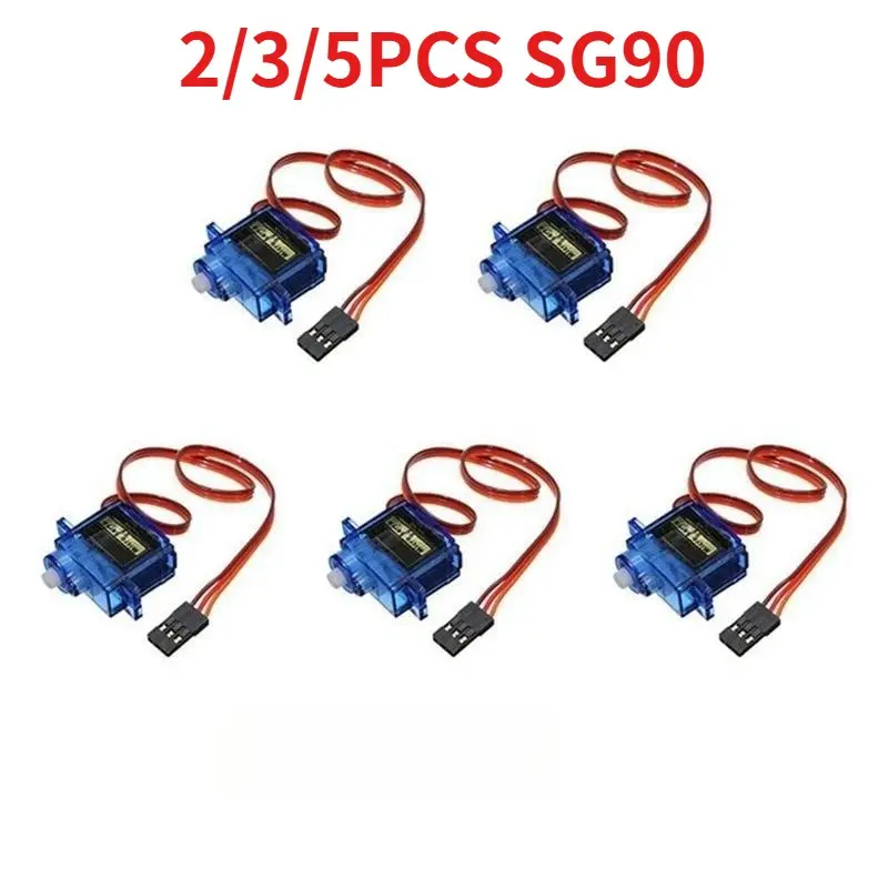 High-Quality Sg90 9g Servo Motor, 180 Degrees Digital Gimbal, Compatible with Arduino Esp32 Raspberry Pi, 5pcs/3pcs/2pcs
