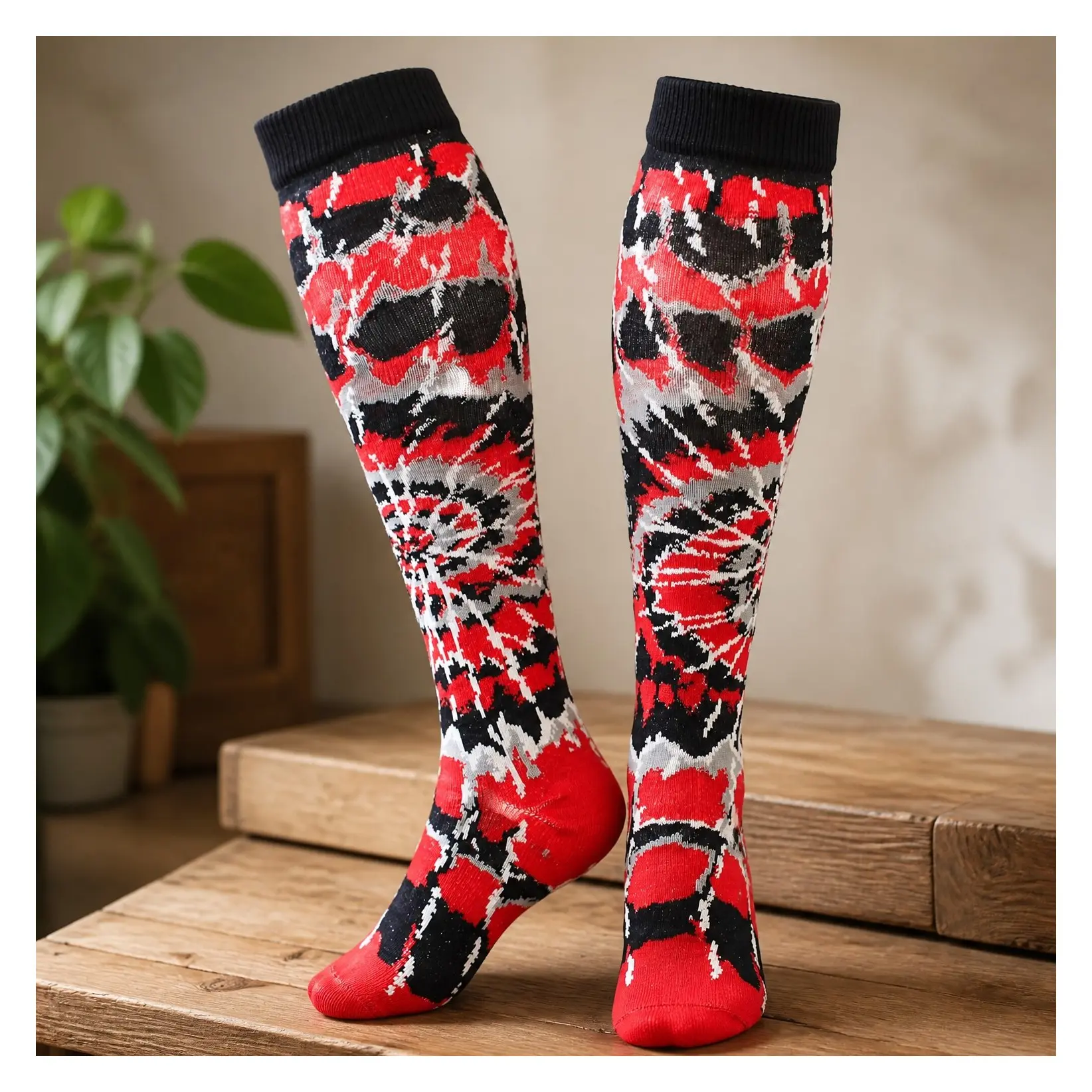Crazy Tie Dye Over-the-Calf Athletic Socks for Softball, Soccer & Volleyball - Fun Neon ColorsGift