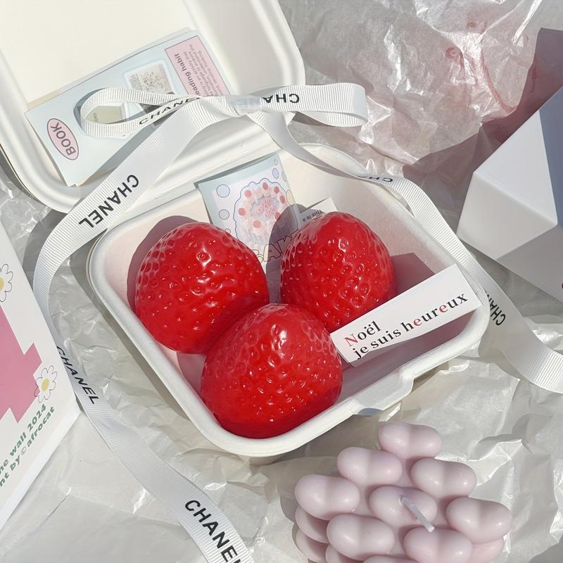 [Soft Strawberry Squishy Toy] Taba Soft and Cute Strawberry Squishy Toy |     Relaxing Finger Toy with Novel Squeeze Slow Rebound Feature |     Perfect for Office Settings, Holidays, and Various Festivals as Gifts, Ideal Valentine's Day Gift or Back-to-Sc