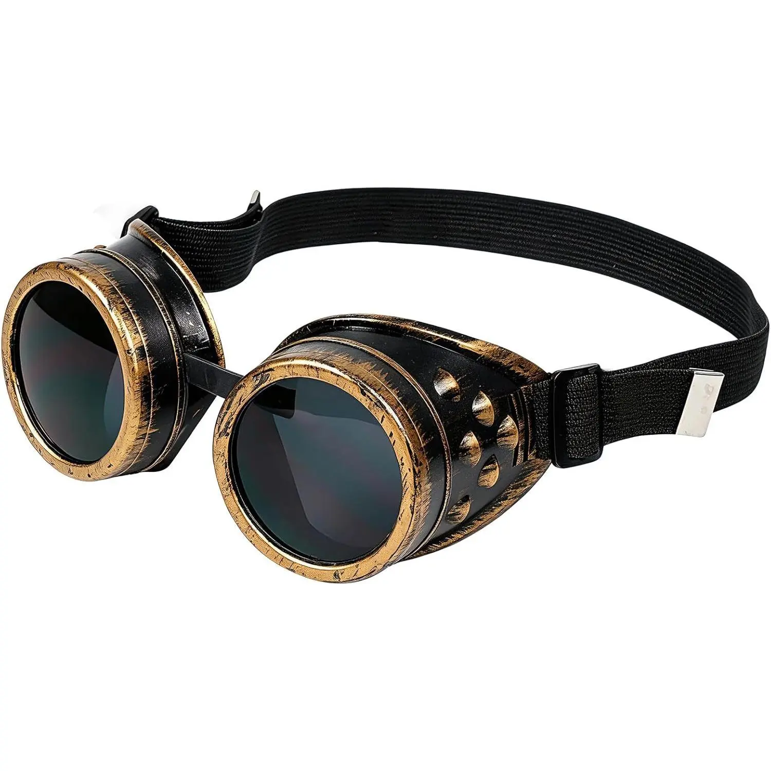 Vintage Retro Steampunk Gothic Unisex Protective Goggles, Fashion Eyewear Frame Accessory for Halloween Cosplay Costumes, Cosplay Character Non-Prescription Glasses