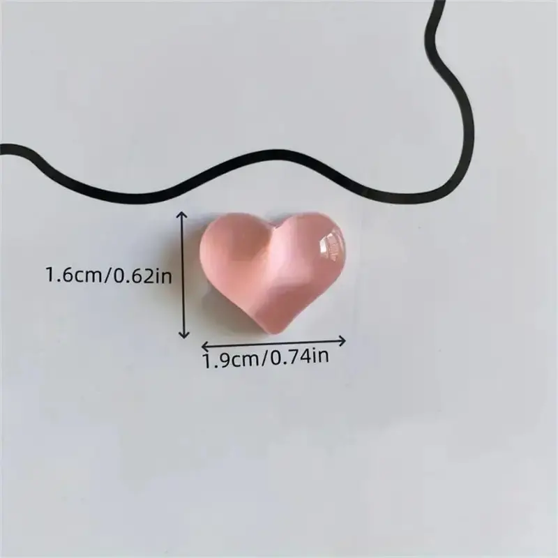 Cute Heart Shape Bag Charm & Decorative Magnet Set of 10, Strong Stick for Fridge, Dishwasher & Home Decor, Valentine's Day Love Gift, Magnetic, Multi Functional, Strong Magnet, Fridge Safe, Strong Hold
