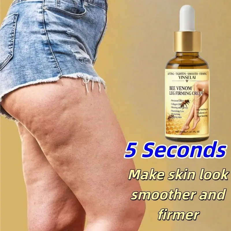 Super Firming Essence 30ML, Instant Lifting, Rich in Collagen, Bee Venom, Vitamin C, for Arms, Thighs, Abdomen, Smooth and Tight Skin