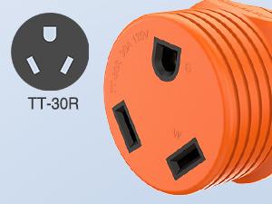 Nilight 30Amp Male to 30Amp Female RV Power Adapter 4 Prong