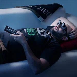 2 Pcs Lazy Eyeglasses Lazy Reading Glasses, Prismatic Periscope Horizontal Glasses, Lying Down Bed Reading Watching HD Readers Glasses