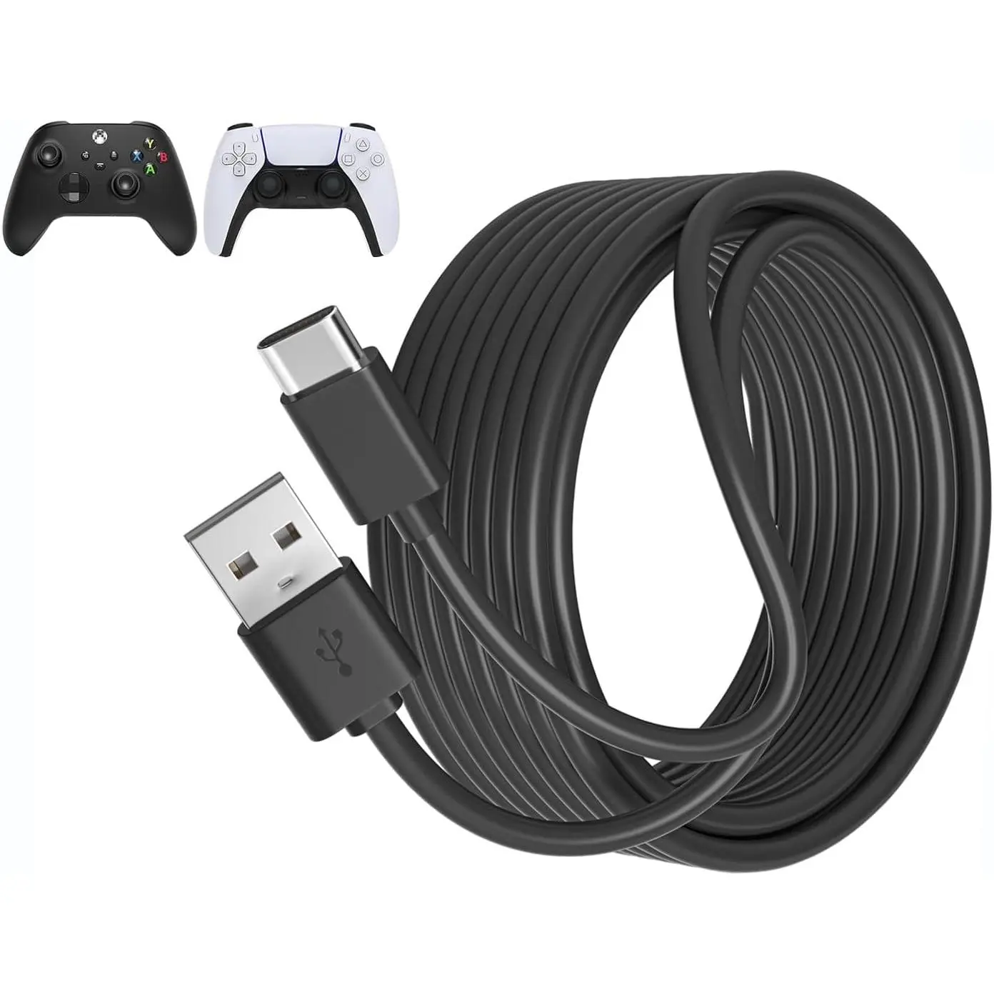 USB C Cable PS5 Controller Charger Cord for Xbox Series X/S,10ft Long PS5 Charging Cable for Sony PlayStation 5 Controller,USB A to Type C Cord for Nintendo Switch Pro Fast Data Wire PS 5 Dual Sense