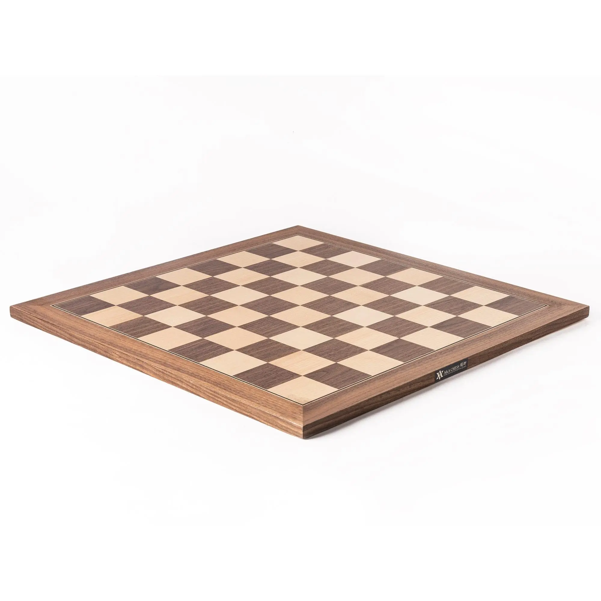 A&A Walnut & Maple Inlaid Wooden Chess Boards