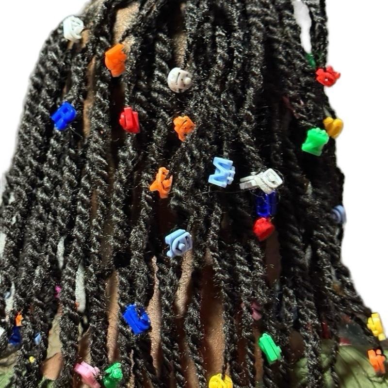 STAR Hair Barrettes Mini Letter A BC Accessories Collection Colorful Alphabet Clips for Styling Cute Versatile Fun Hair Accessories