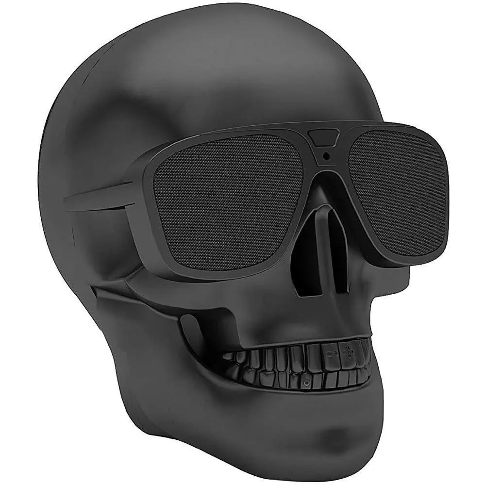 Skull  Speakers, Portable  Speaker -in Mic, Cool Creative Design Bass Stereo Speaker for Halloween, Party, Travel, Outdoor,  Decor, Support TF/U Disk/AUX