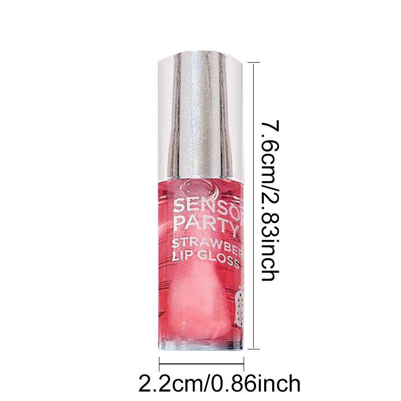 Moisturizing Lip Oil, 2 Counts/set Long Lasting Hydrating Lip Gloss, Glossy Lip Glaze, Portable Lip Plumper for Daily Makeup, Plumping Lip Oil for Girls & Women, Lip Plumper Gloss, Makeup Products Beauty Products
