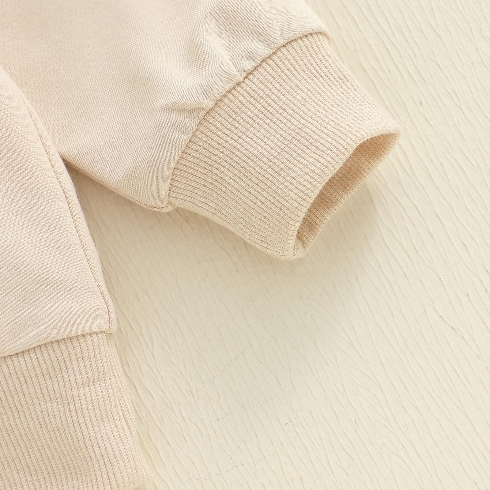 Baby Boy Christmas Sweatshirt Gingerbread Man Embroidery Long Sleeve Lapel Zip Front Pullover Tops 6M-4Y