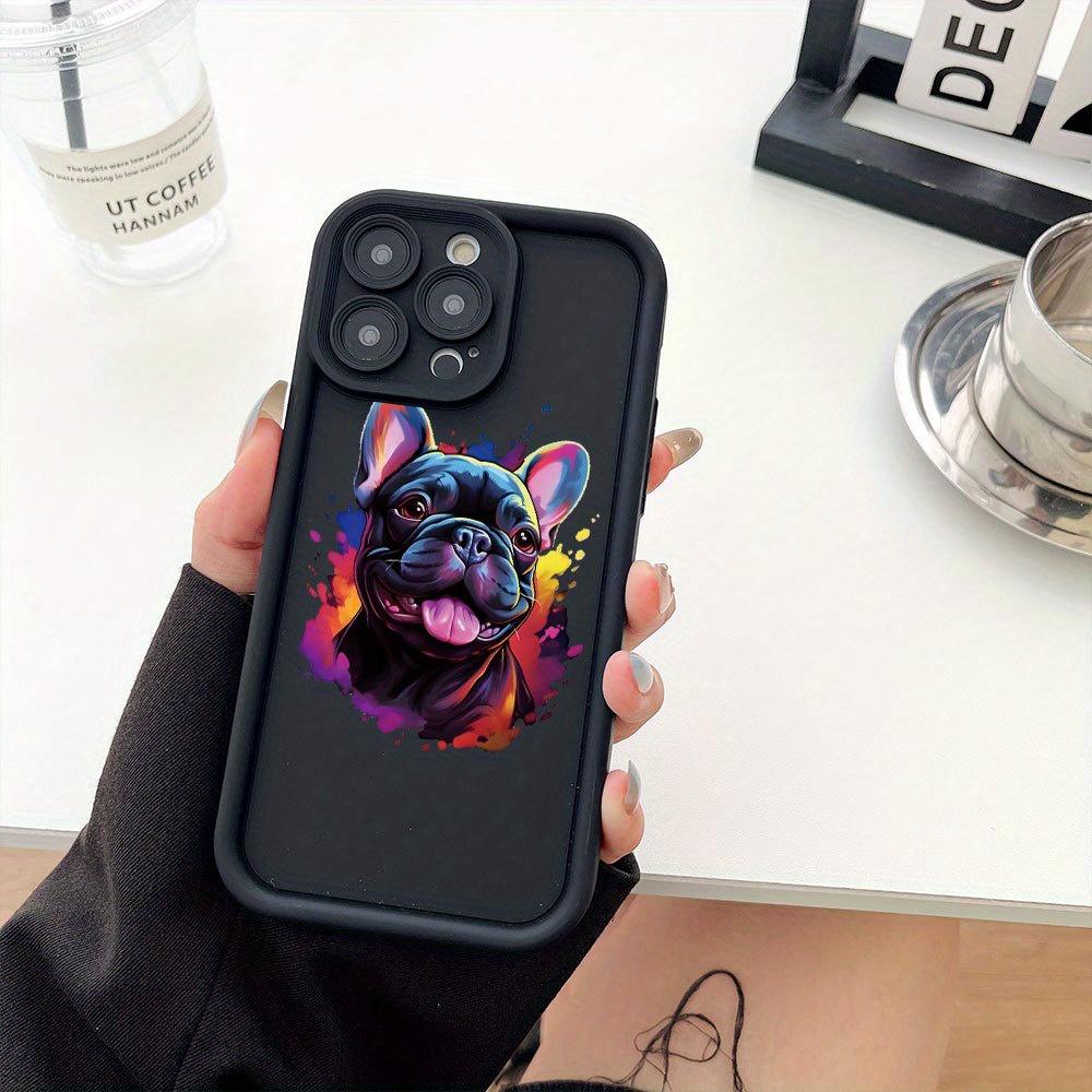 Creative Hot-Selling Designs of Personality French Bulldog Puppies, New Eye-Catching Tiered Phone Cases, Fun And Unique, Simple Yet Stylish Trendy Gifts for Couples, Suitable for iPhone 17 E Air Pro ProMax iPhone16 15 14 Plus 13 12 Mini 11 X XS XR