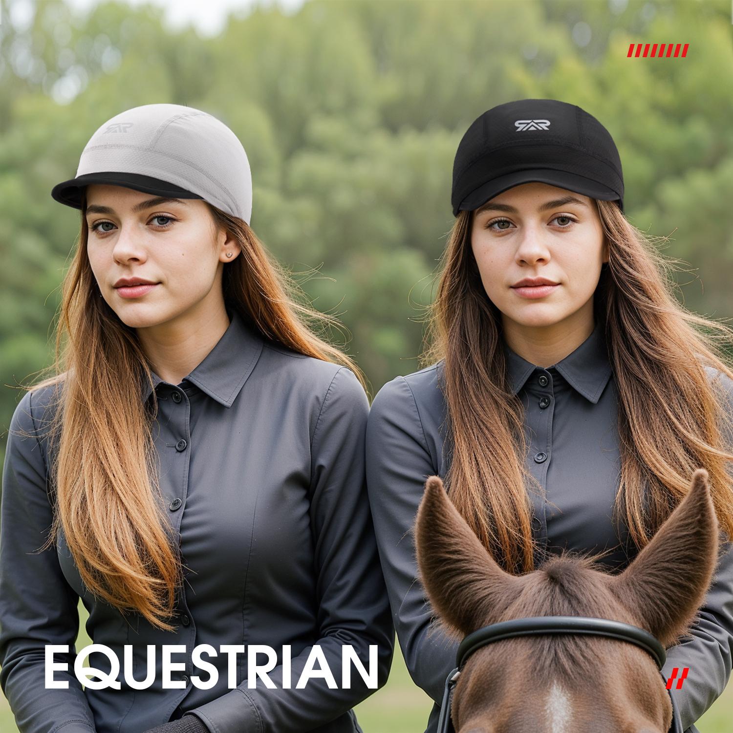 Breathable Sweat-wicking Cycling Running Baseball Hat, 2 Counts Short Brim Cooling Helmet Liner Skull Cap, Cycling Running Baseball Hat, Sports Hat