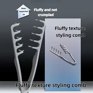 Fluffy Texture Hair Comb - Sturdy Grip, Fine Tooth Design Suitable for All Hair Types (Straight/Wavy/Curly), Bangs and Updo Styling for Daily Use - Salon and Home Texture Styling Comb, Essential for Hair Styling [Available 365 Days a Year]