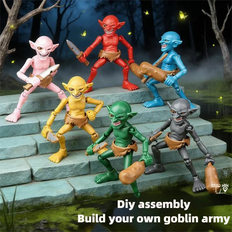 New Goblin Multi Jointed Movable Toy Multi Form Action Figure DIY Full Body Movable Assemble Handmade Model Kids Toys Gifts