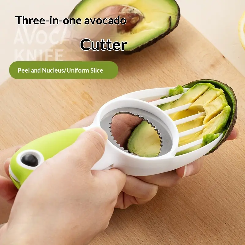 Avocado knife 3-in-1 avocado pitting and cutting tool avocado cutter separator pitting remover peeling device