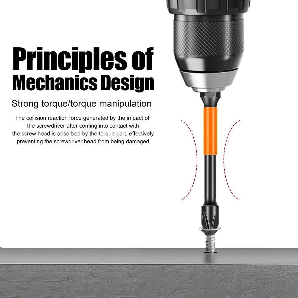 PH2 Strong Magnetic Cross Torque Head Screwdriver S2 Steel Electric Head High Hardness Magnetic Anti-slip Electric Drill Bit Size:(25mm,50mm,65mm,70mm,90mm,150mm)
