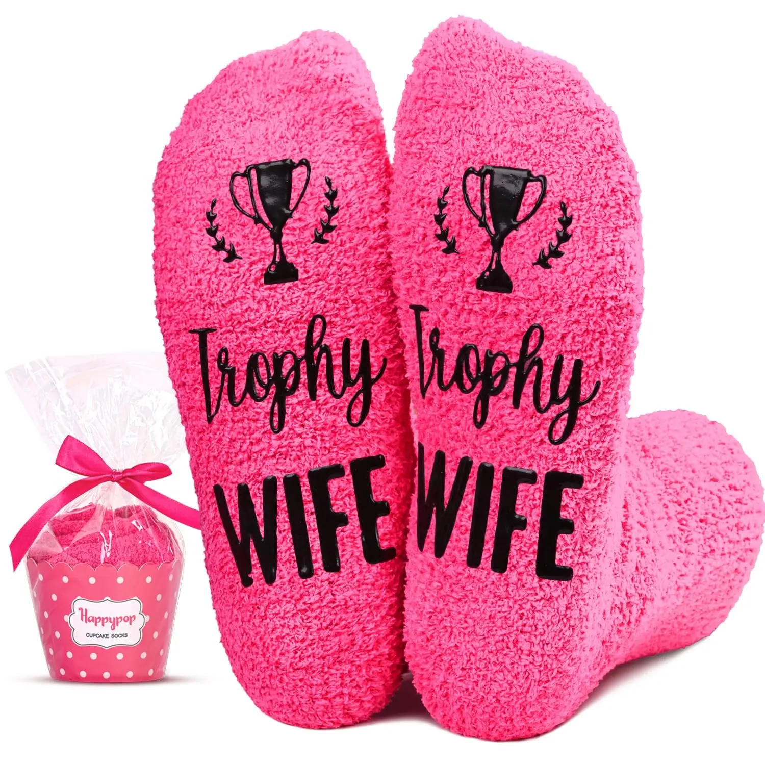 HAPPYPOP Cool Gifts For Wife - Wife Presents Wifey Housewives Socks, Anniversary Birthday Ideas For Wife From Husband, Mothers Day Stocking Stuffers