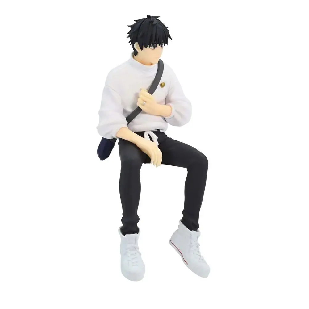 Anime JJK Figure Fushiguro Megumi figure sitting pose okkotsu yuta action figure PVC statue collection unisex birthday gift 15CM
