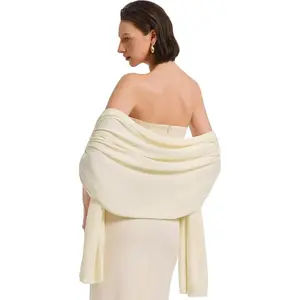 Women's Scarf Pashmina Shawl Wraps for Evening Dress Large Scarves Wedding Bridal Shoulder Wraps for Spring Summer Fall