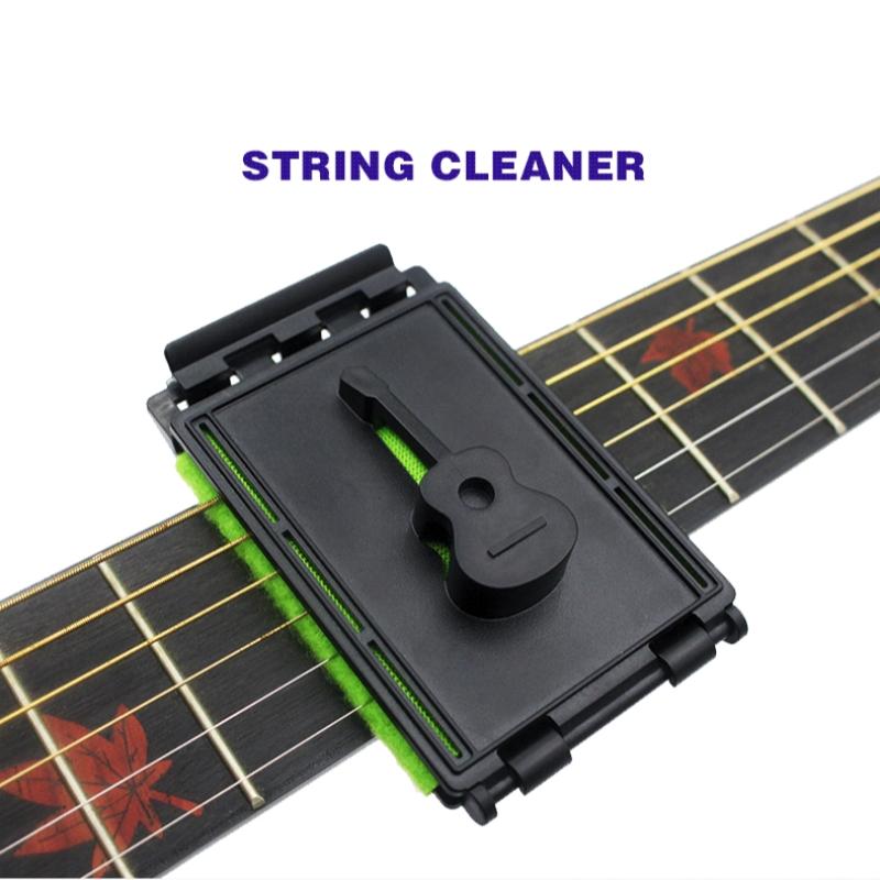 Guitar String Cleaning Tool, Guitar String Cleaning Brush, Guitar Fretboard Cleaning Tool, Music Accessories for Acoustic Guitar, Violin, Bass, Ukulele, Electric Guitar