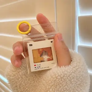 3D Cute Cat INS Style Decorative Charm, Lenticular Card Holder, Car Key Accessory & Photo Prop , Funny Novelty Gift for Cat Lovers, Couples, and Friends