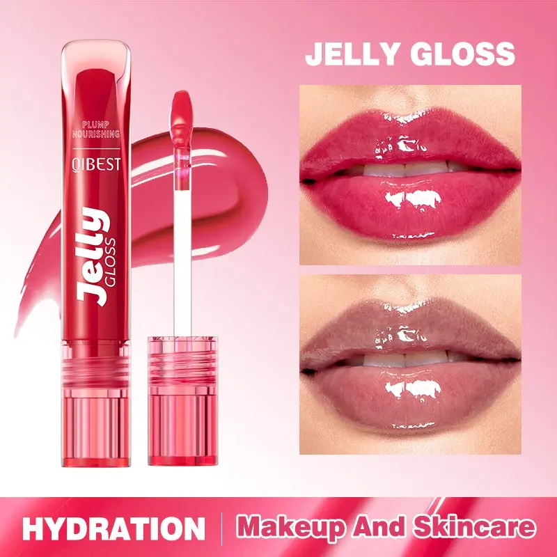 Mirror Shine Lip Gloss, Lightweight Nourishing Jelly Lip Oil, Hydrating Lips, Moisturizing Lip Care, Smooth & Shiny Finish