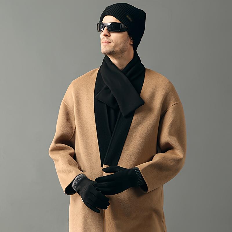 1 Pair of Warm Winter Gloves Unisex - Touchscreen Compatible, Windproof and Cold-Proof Thickened Gloves with Wrist Strap, Reinforced Palm and Fleece Lining - Skiing, Snowboarding, Motorcycle Riding, Smartphone Use, Snow Equipment