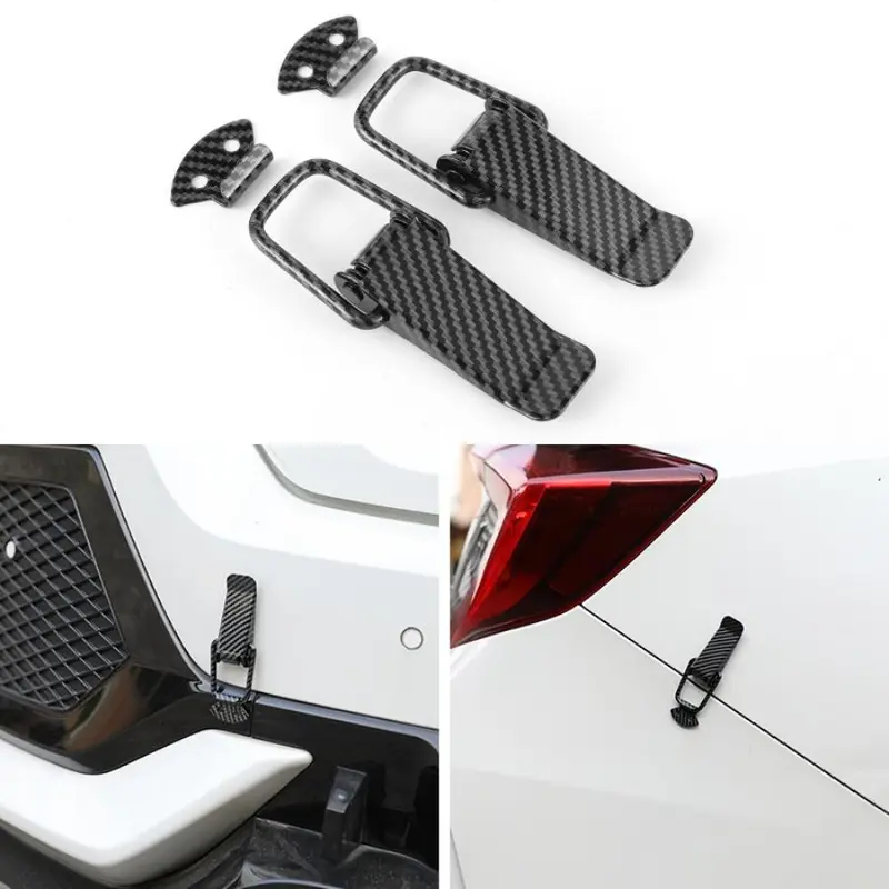 Car Bumper Gap Hook Lock Clips, No-Drilling Universal Front and Rear Pole Fixing Bumper Retainer Clip Kit Accessories with Easy Installation Durable Design Car Accessory
