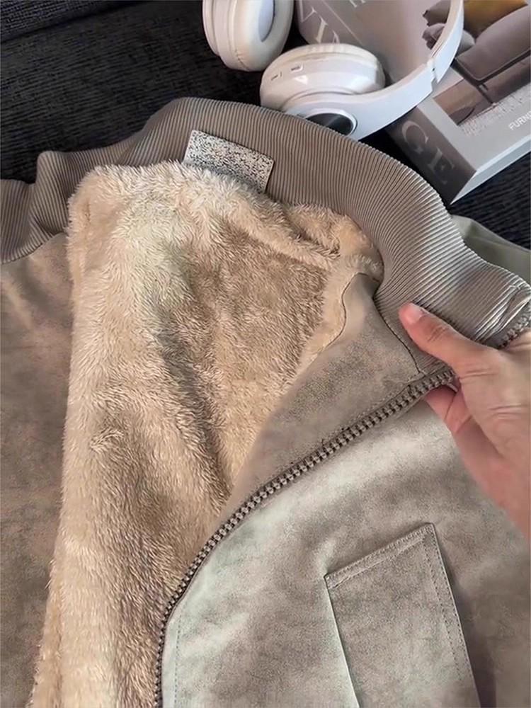 MENINMOTION Official Original Men’s Tie-Dye PU Leather Puffer Jacket – Warm, Cozy Fleece Lined Winter Motorcycle Coat