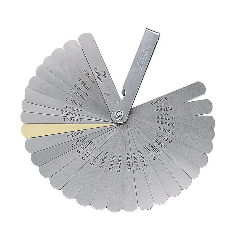 32-Piece Stainless Steel Measuring Tool, 10cm Length, Heavy Duty Durable Metal Measurement Instrument, High Precision Gauge for Accurate Reading