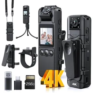 Z11 4K  Camera with Audio and Video Recording, 256GB Small  Cam with 180° Rotating Lens, 6HR  & Night Vision, Wearable Camera for , , Office,   Law Enforcement